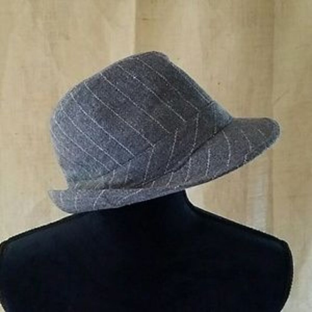 Fedora hat wool bland gray‎